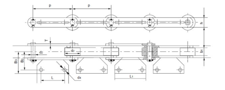 Conveyor Chain for Grain Machines
