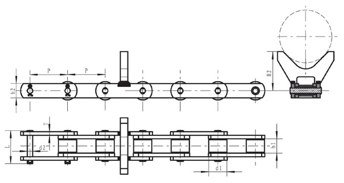 Conveyor Chain Structure Diagram