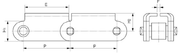 Lumber Conveyor Chain Detail drawing