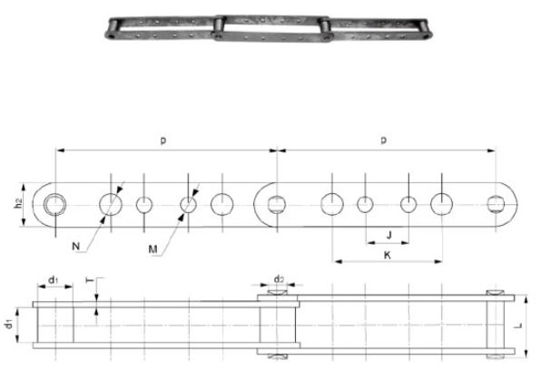 Lumber Conveyor Chain Detail drawing