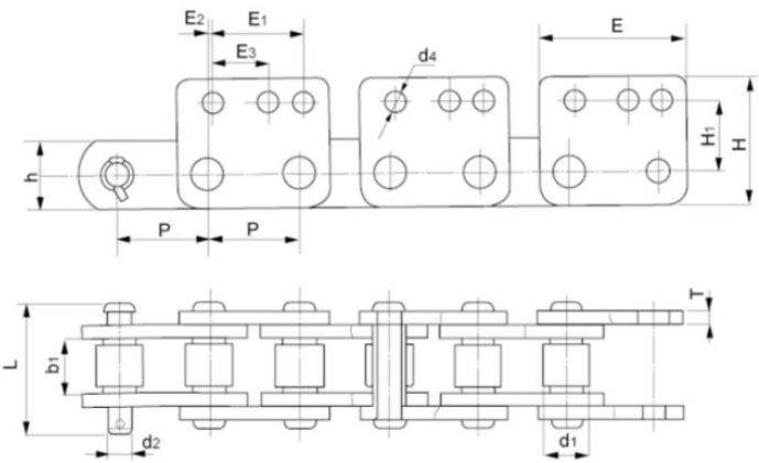 Trencher Chain Detail drawing