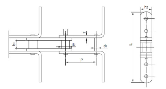 Conveyor Chain for Grain Machines