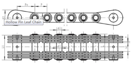 Hollow Pin Leaf Chain