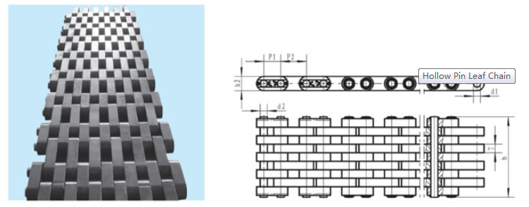 Hollow Pin Leaf Chain