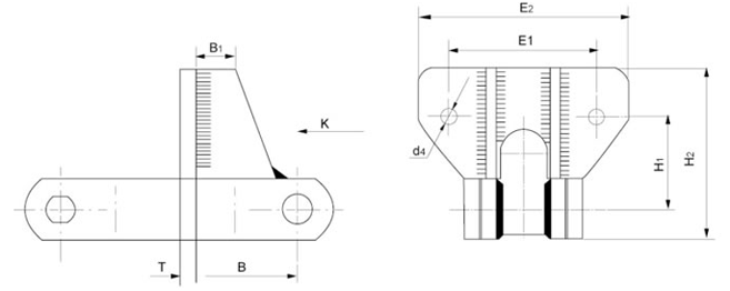 Narrow Series Welded Steel Chain Attachments