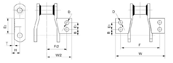 Narrow Series Welded Steel Chain Attachments