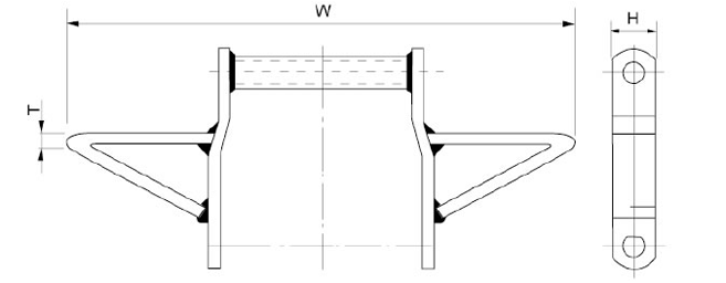 Wide Series Welded Steel Chain Attachments