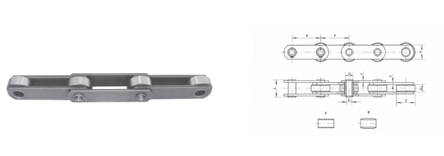 hollow pin roller chain